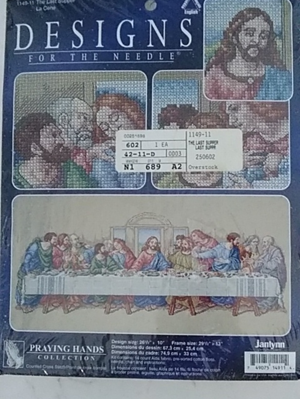 Designs for the Needle "The Last Supper" Cross Stitch Kit - Multicolor